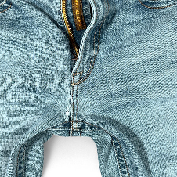 Ariat Jeans Mens 33x33 Blue Rebar M4 Bootcut Distressed Low Rise Stretch Light - Picture 6 of 10